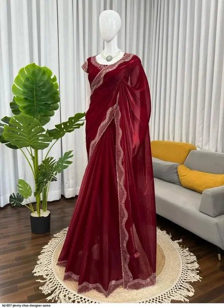 KD 607 Jimmy Choo Designer Saree Wholesale In India